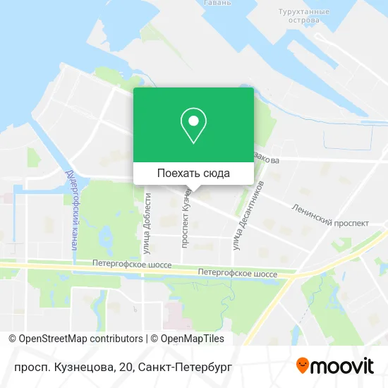 Карта просп. Кузнецова, 20
