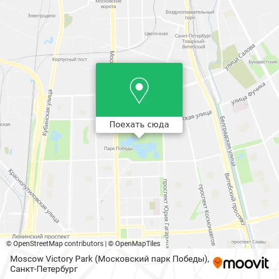 Карта Moscow Victory Park (Московский парк Победы)