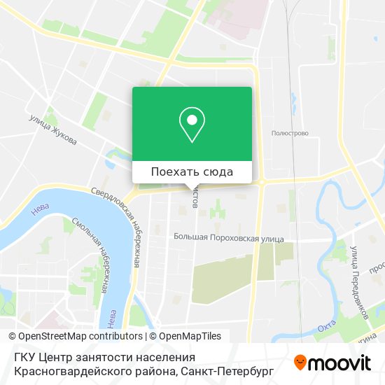 Карта ГКУ Центр занятости населения Красногвардейского района