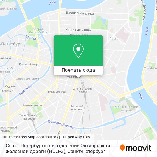 Карта Санкт-Петербургское отделение Октябрьской железной дороги (НОД-3)