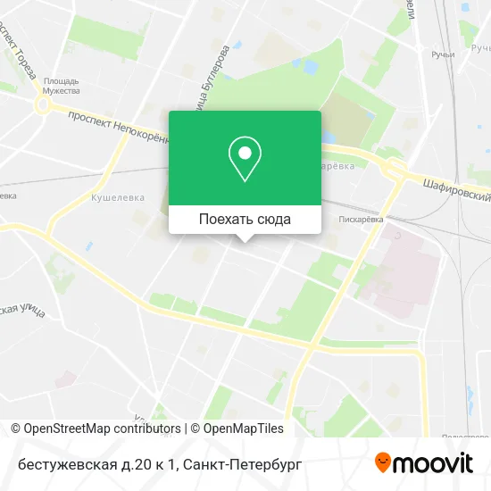 Карта бестужевская д.20 к 1