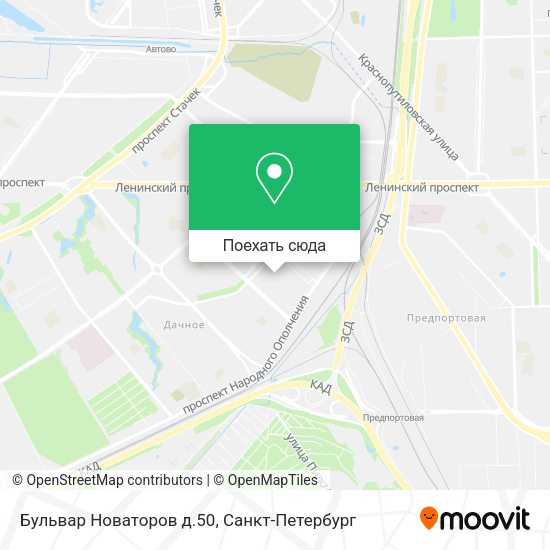 Карта Бульвар Новаторов д.50