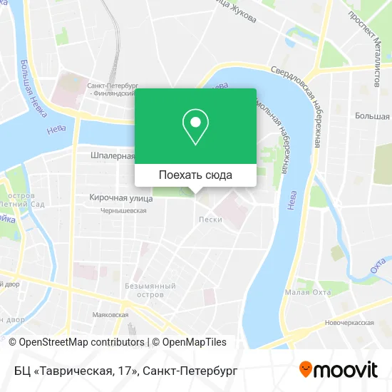 Карта БЦ «Таврическая, 17»