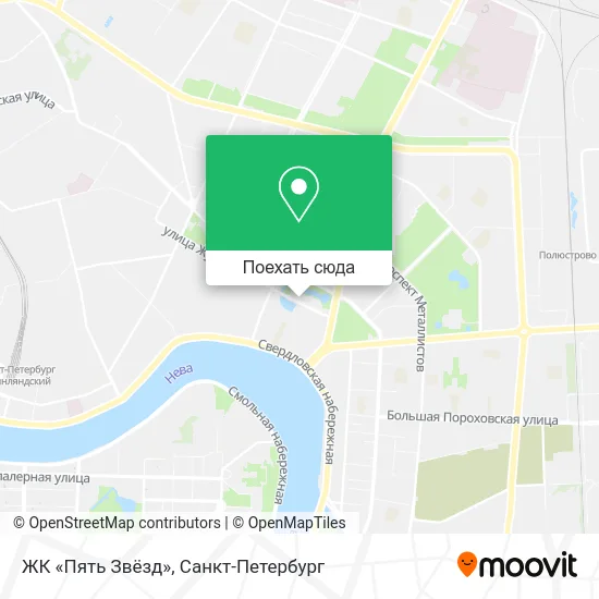 Карта ЖК «Пять Звёзд»