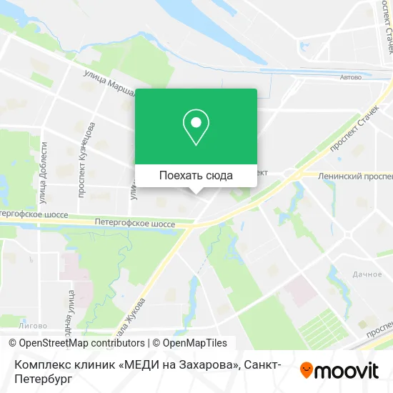 Карта Комплекс клиник «МЕДИ на Захарова»