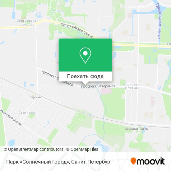 Карта Парк «Солнечный Город»