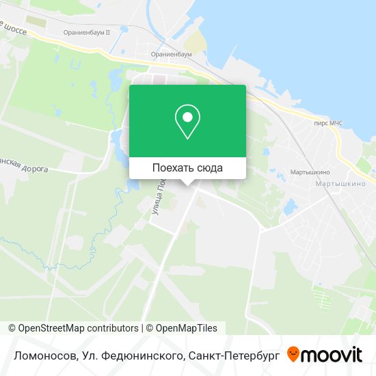 Карта Ломоносов, Ул. Федюнинского