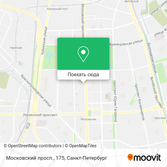 Карта Московский просп., 175