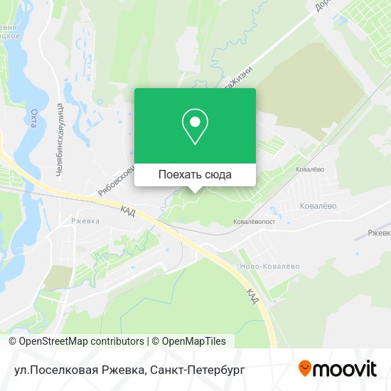 Карта ул.Поселковая Ржевка