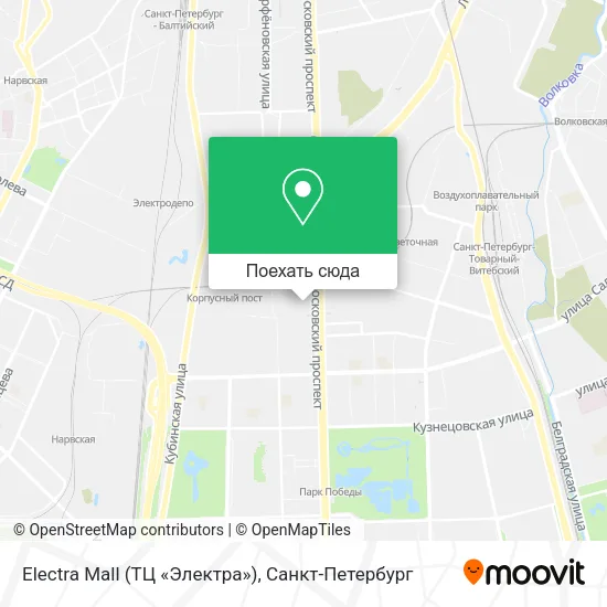 Карта Electra Mall (ТЦ «Электра»)