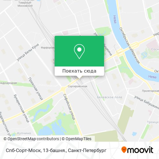 Карта Спб-Сорт-Моск, 13-башня.