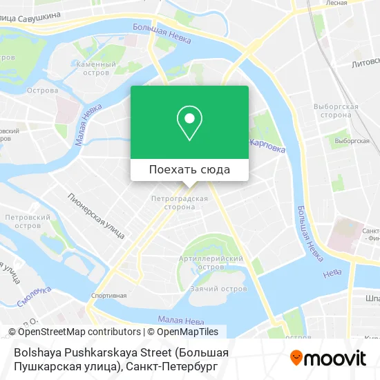 Карта Bolshaya Pushkarskaya Street (Большая Пушкарская улица)
