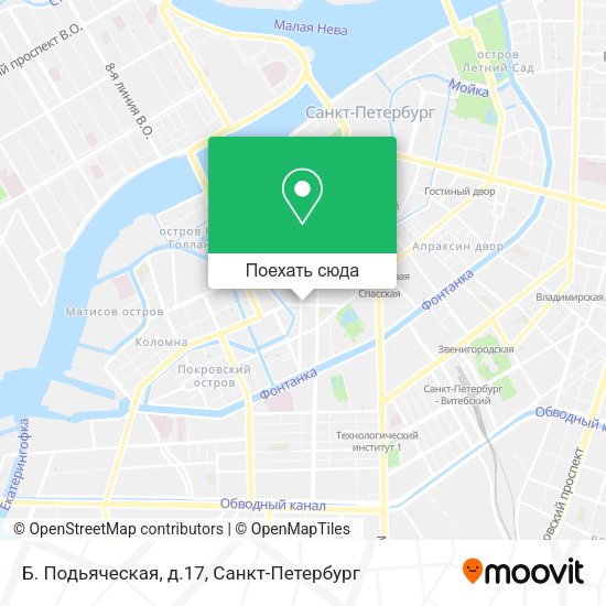 Карта Б. Подьяческая, д.17