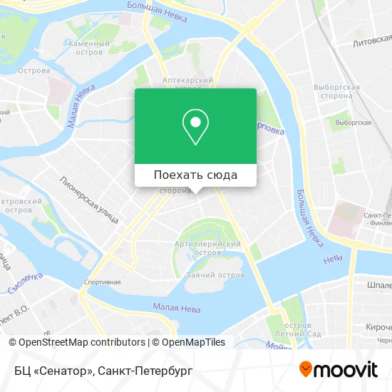 Карта БЦ «Сенатор»