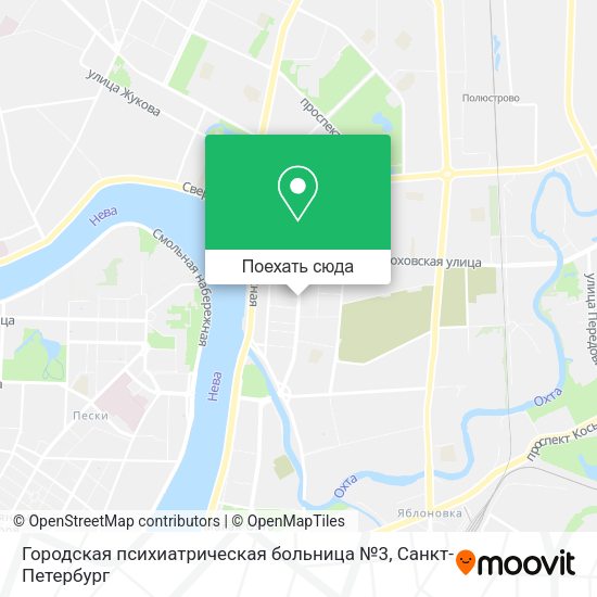 Карта Городская психиатрическая больница №3