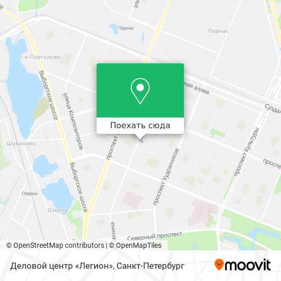 Карта Деловой центр «Легион»