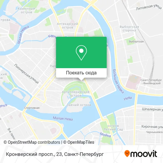 Карта Кронверский просп., 23