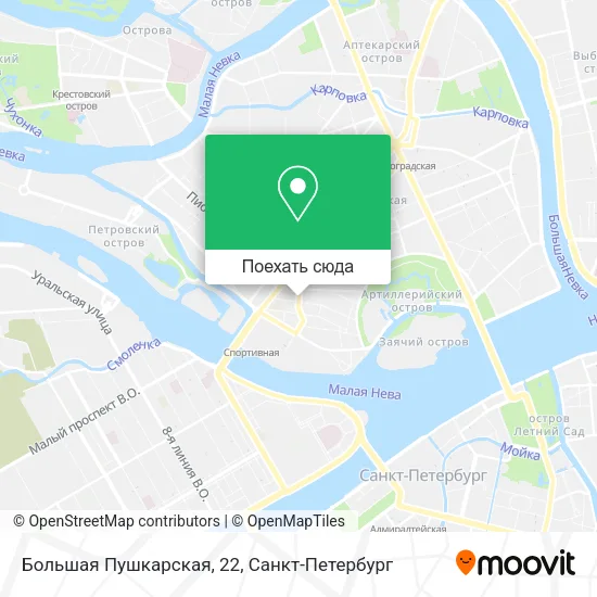 Карта Большая Пушкарская, 22
