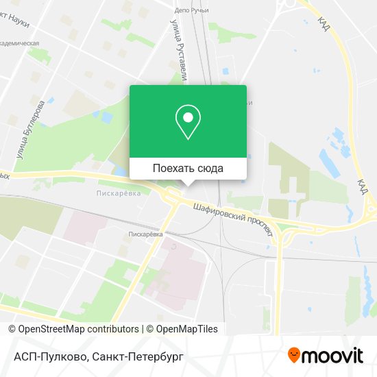 Карта АСП-Пулково
