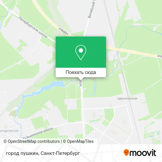Карта город пушкин