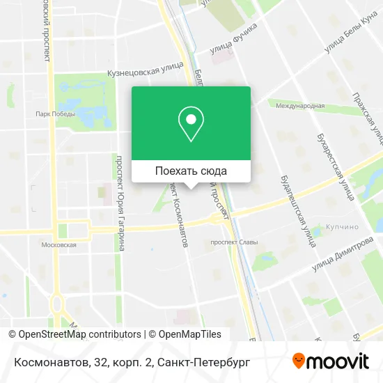 Карта Космонавтов, 32, корп. 2