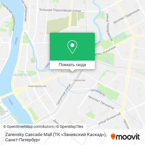Карта Zanevsky Cascade Mall (ТК «Заневский Каскад»)