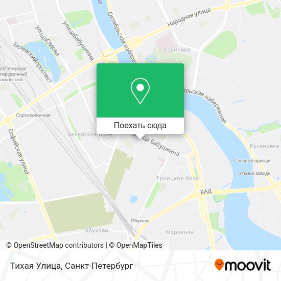 Карта Тихая Улица