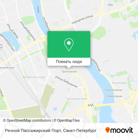 Карта Речной Пассажирский Порт