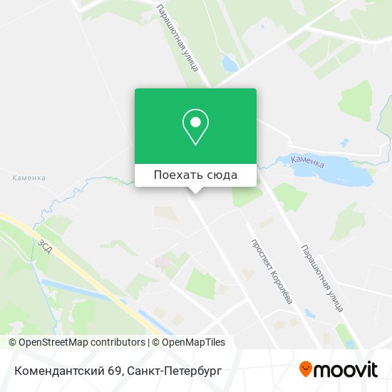 Карта Комендантский 69