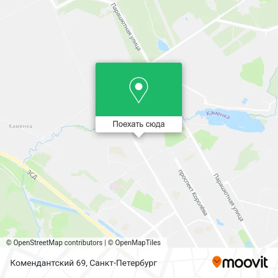 Карта Комендантский 69