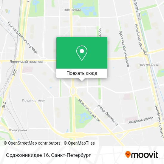 Карта Орджоникидзе 16