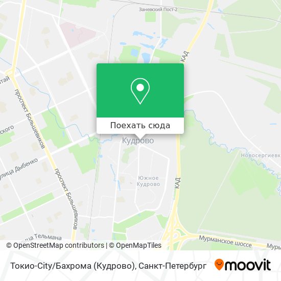 Карта Токио-City/Бахрома (Кудрово)