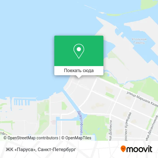 Карта ЖК «Паруса»