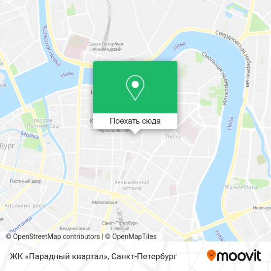 Карта ЖК «Парадный квартал»