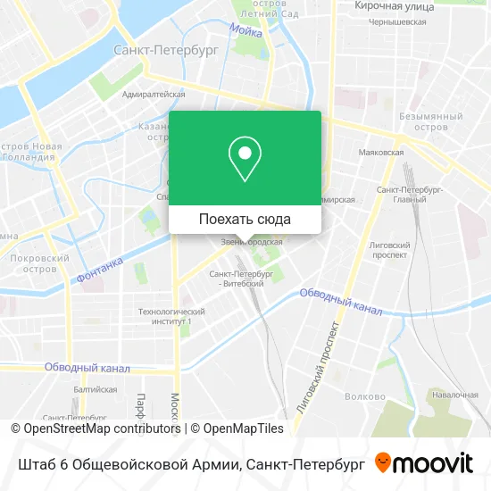 Карта Штаб 6 Общевойсковой Армии