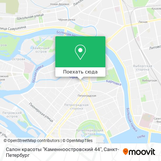 Карта Салон красоты "Каменноостровский 44"