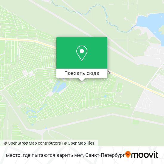 Карта место, где пытаются варить мет