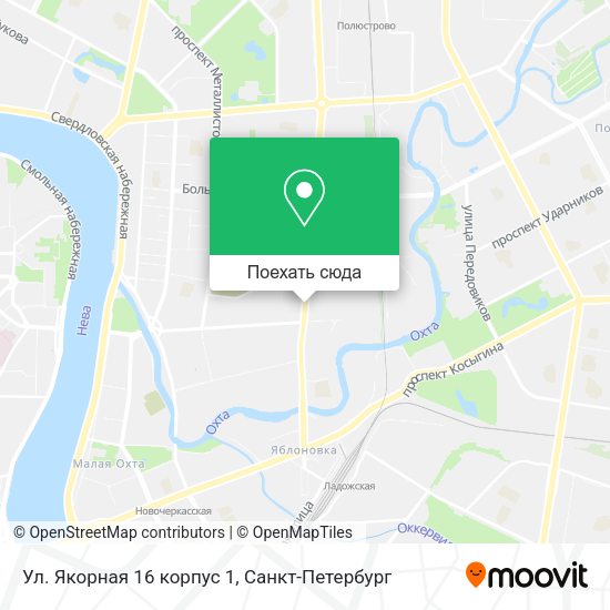 Карта Ул. Якорная 16 корпус 1