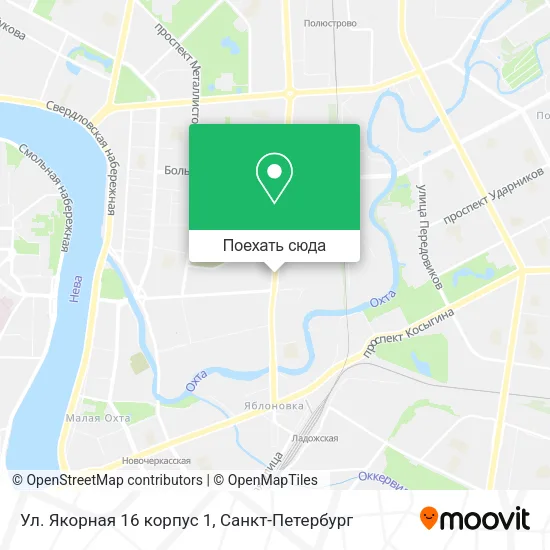 Карта Ул. Якорная 16 корпус 1