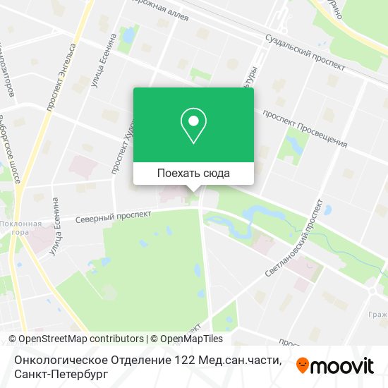 Карта Онкологическое Отделение 122 Мед.сан.части