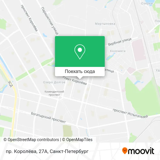 Карта пр. Королёва, 27А
