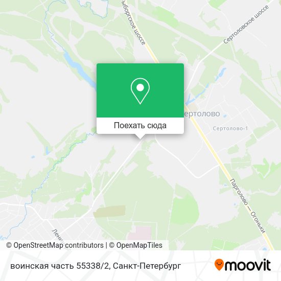 Карта воинская часть 55338/2