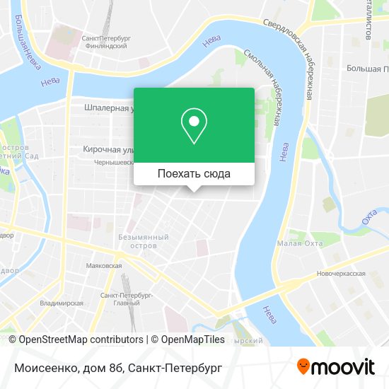 Карта Моисеенко, дом 8б