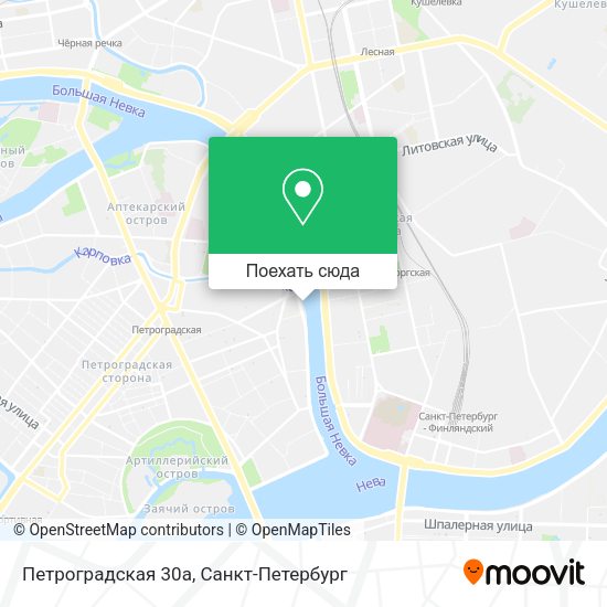 Карта Петроградская 30а