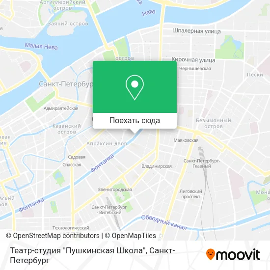 Карта Театр-студия "Пушкинская Школа"