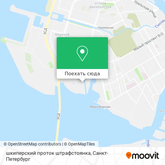 Карта шкиперский проток штрафстоянка