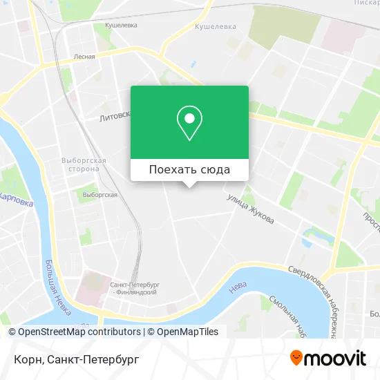 Карта Корн
