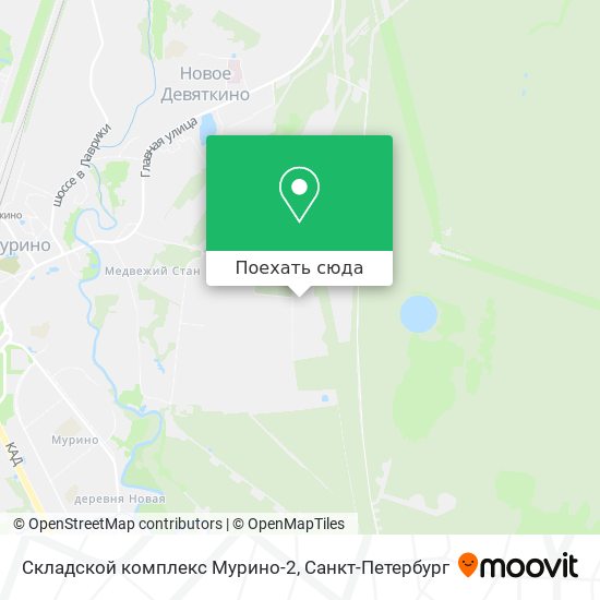 Карта Складской комплекс Мурино-2