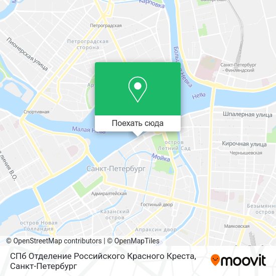 Карта СПб Отделение Российского Красного Креста