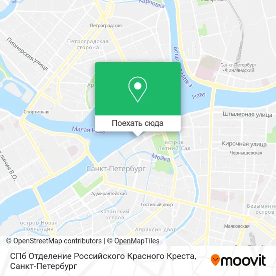 Карта СПб Отделение Российского Красного Креста